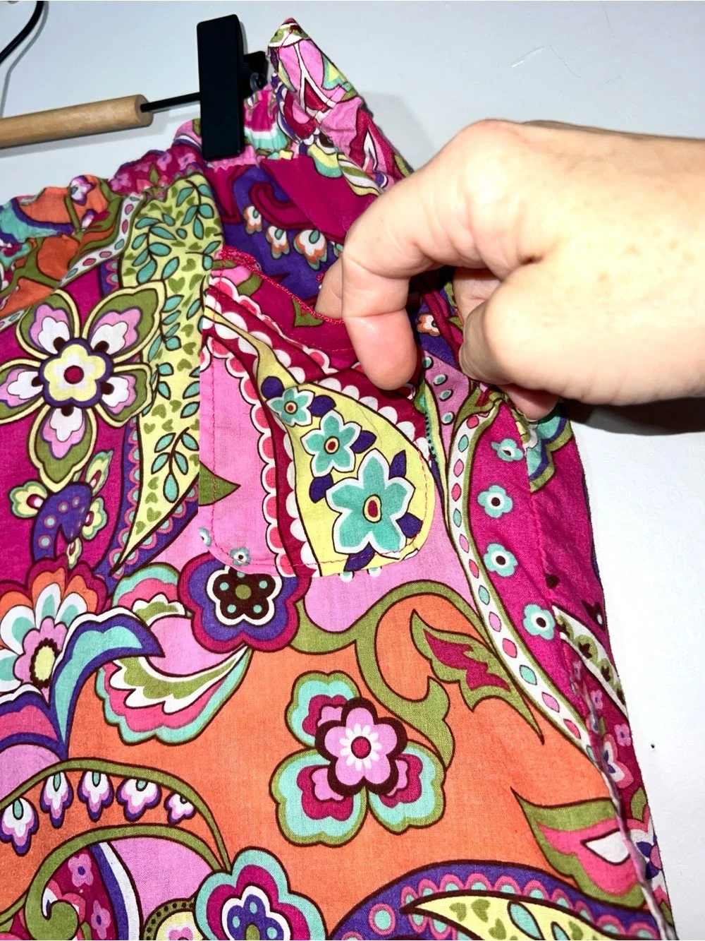 Vera Bradley Paisley Floral Pink Pajama Lounge Shorts XL